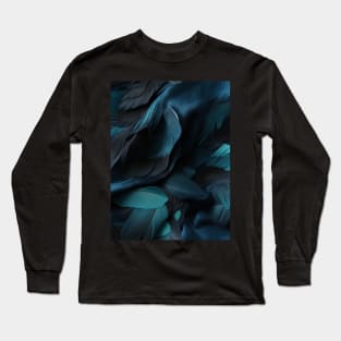 Whispers of Blue Feathers Long Sleeve T-Shirt